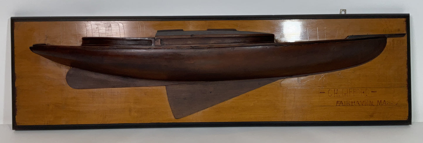 Rare Builders Half Model by Marine Artist Charles Henry Gifford