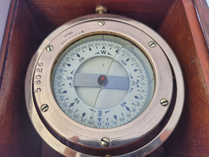 Marine Compass in Box by Star Compass of Boston