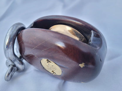Yacht Pulley of Rosewood and Brass