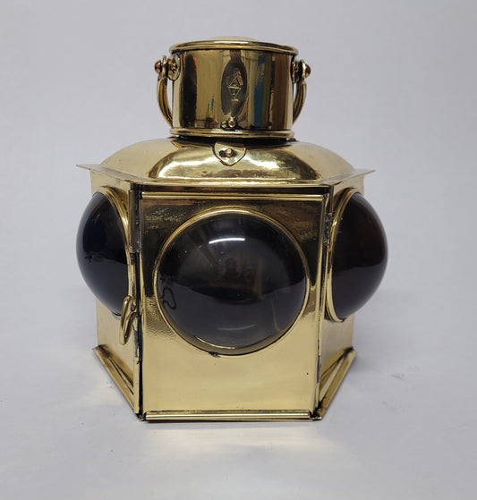 Brass Bow Lantern with Bullseye Lenses