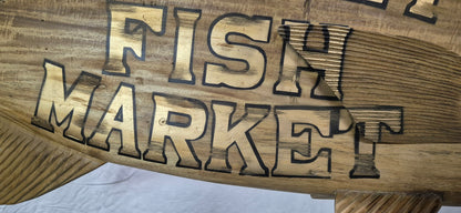 Carved Tuna Fish Trade Sign