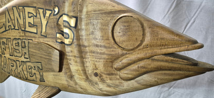 Carved Tuna Fish Trade Sign