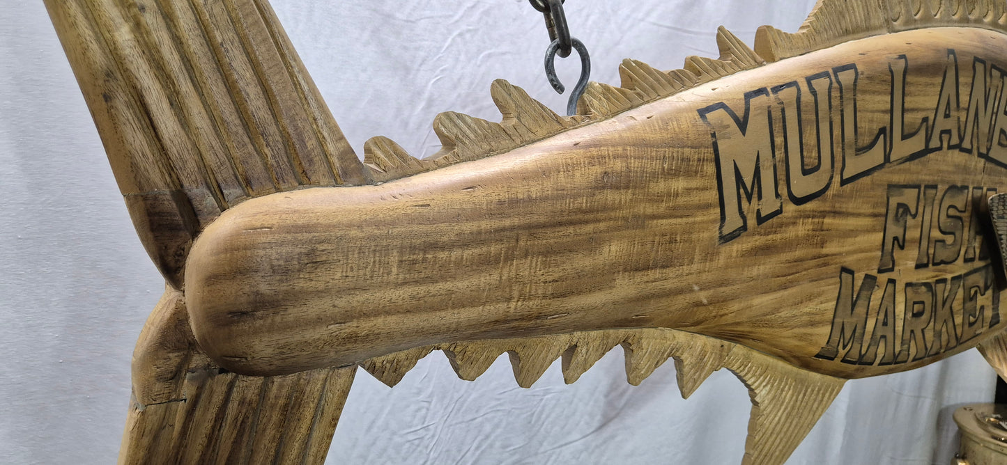 Carved Tuna Fish Trade Sign