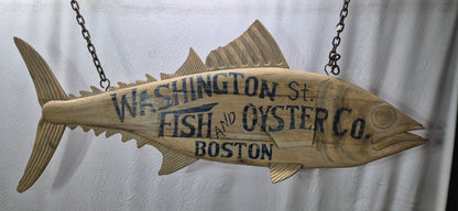 Carved Tuna Fish Trade Sign