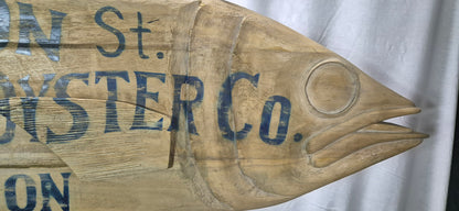 Carved Tuna Fish Trade Sign