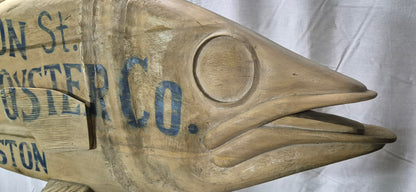 Carved Tuna Fish Trade Sign