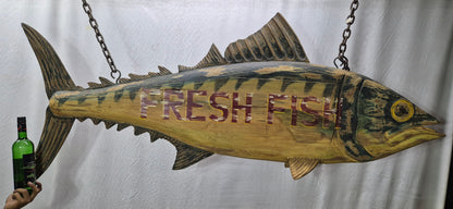 Six Foot Carved Fish Trade Sign