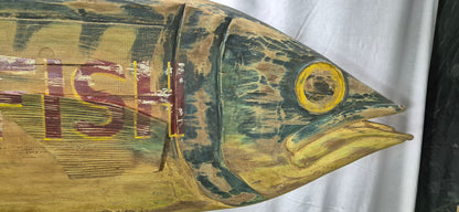 Six Foot Carved Fish Trade Sign