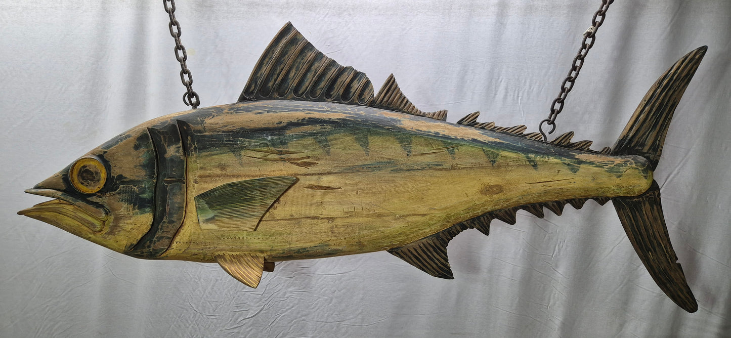 Six Foot Carved Fish Trade Sign