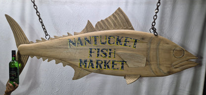 Nantucket Fish Market Trade Sign