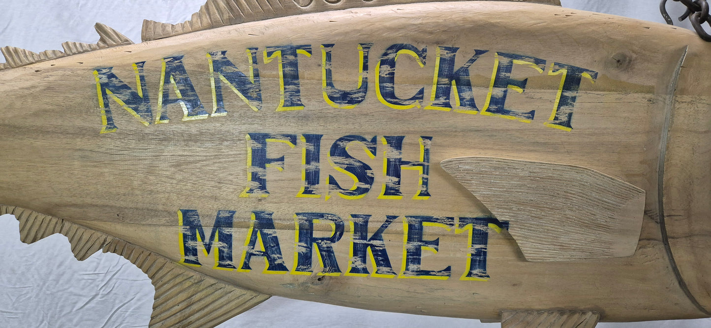 Nantucket Fish Market Trade Sign