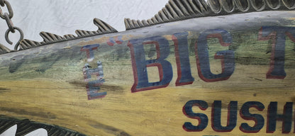 "The Big Tuna" Six Foot Carved Trade Sign