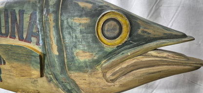 "The Big Tuna" Six Foot Carved Trade Sign