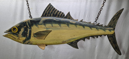 "The Big Tuna" Six Foot Carved Trade Sign