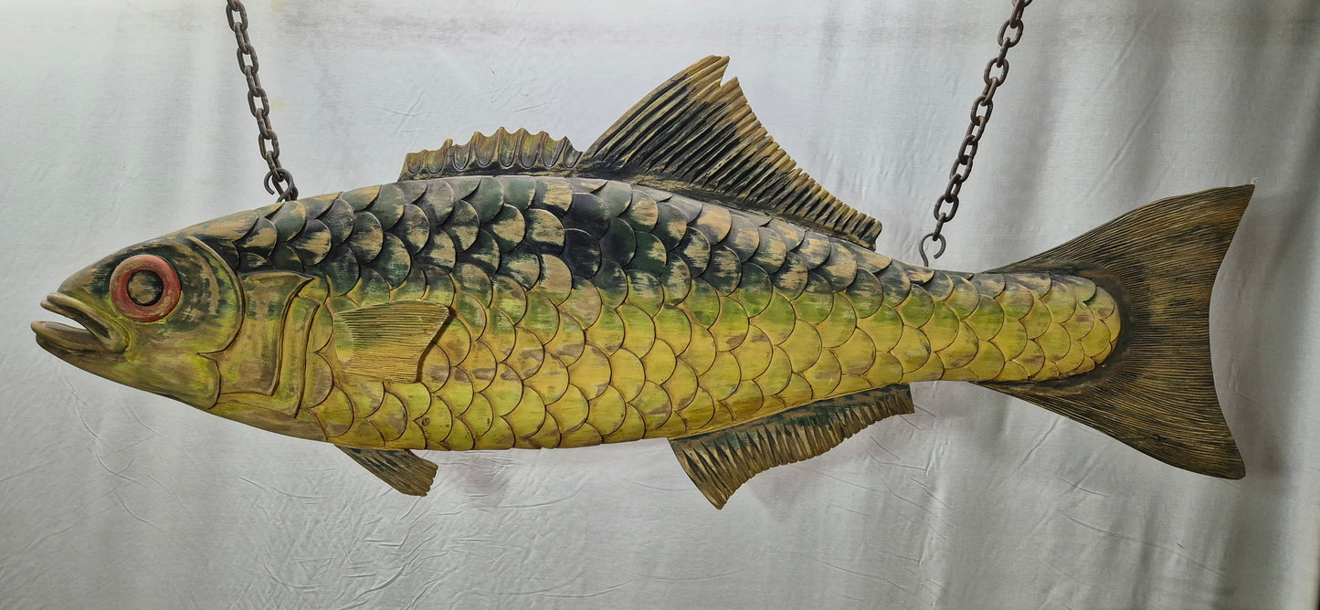 Six Foot "Fresh Fish" Trade Sign