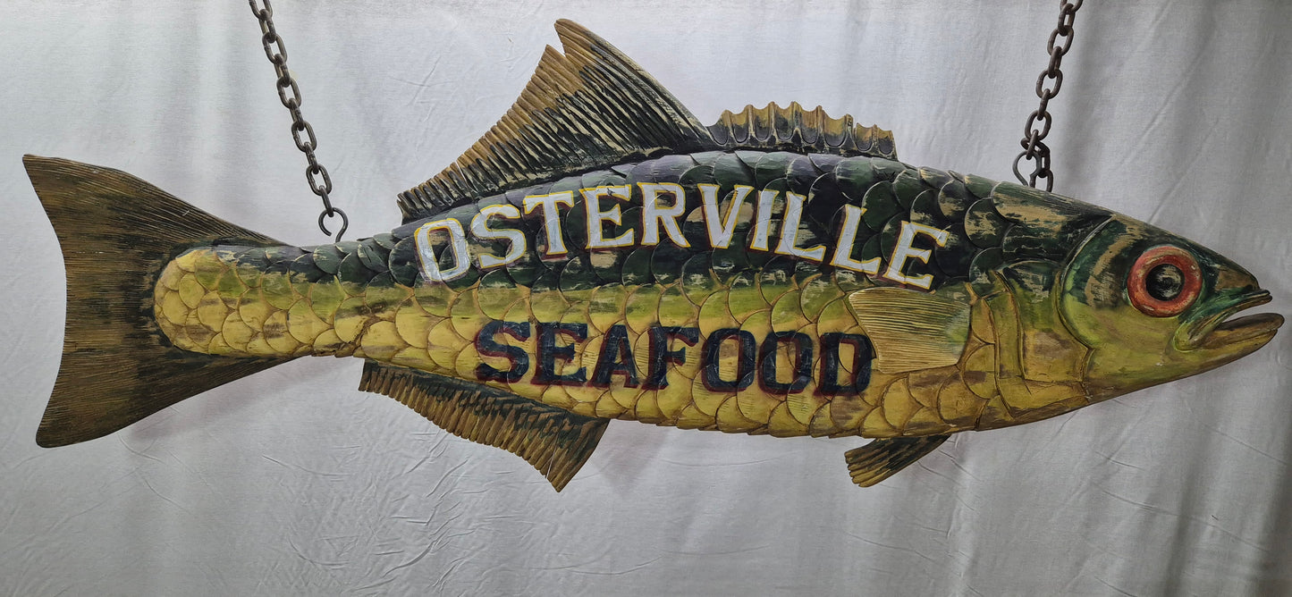 Six Foot "Osterville Seafood" Trade Sign