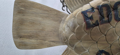 Edgartown Seafood Carved Flounder Trade Sign