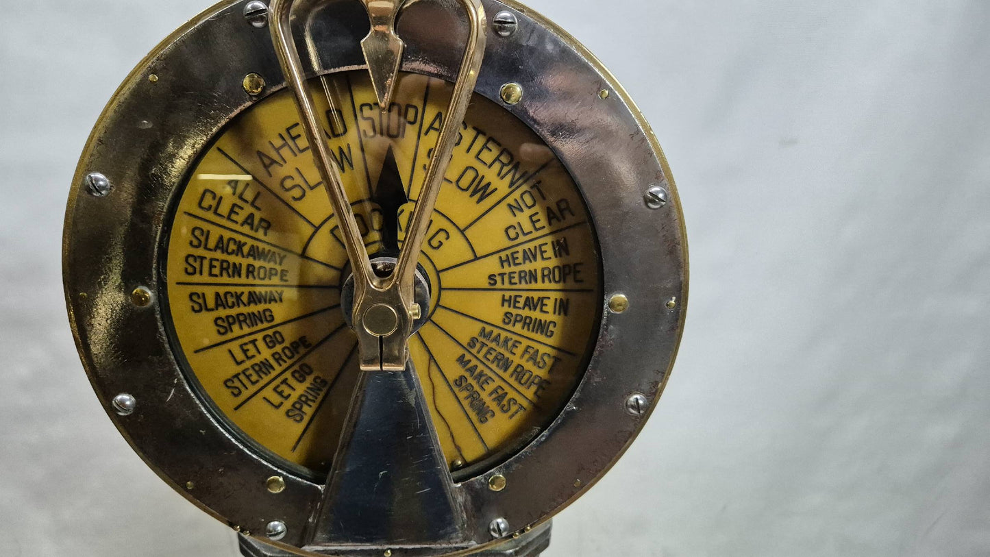 Large Ship’s Docking Telegraph on Pedestal