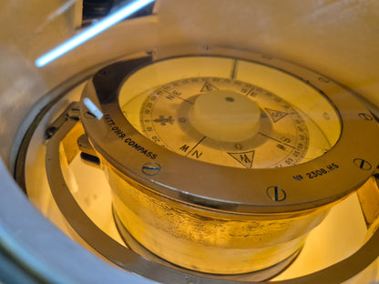 British Royal Navy Small Craft Binnacle Compass