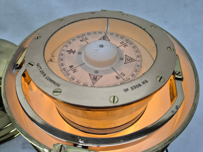 British Royal Navy Small Craft Binnacle Compass