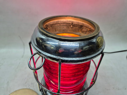 Perko Anchor Ship's Lantern with Ruby Red Lens