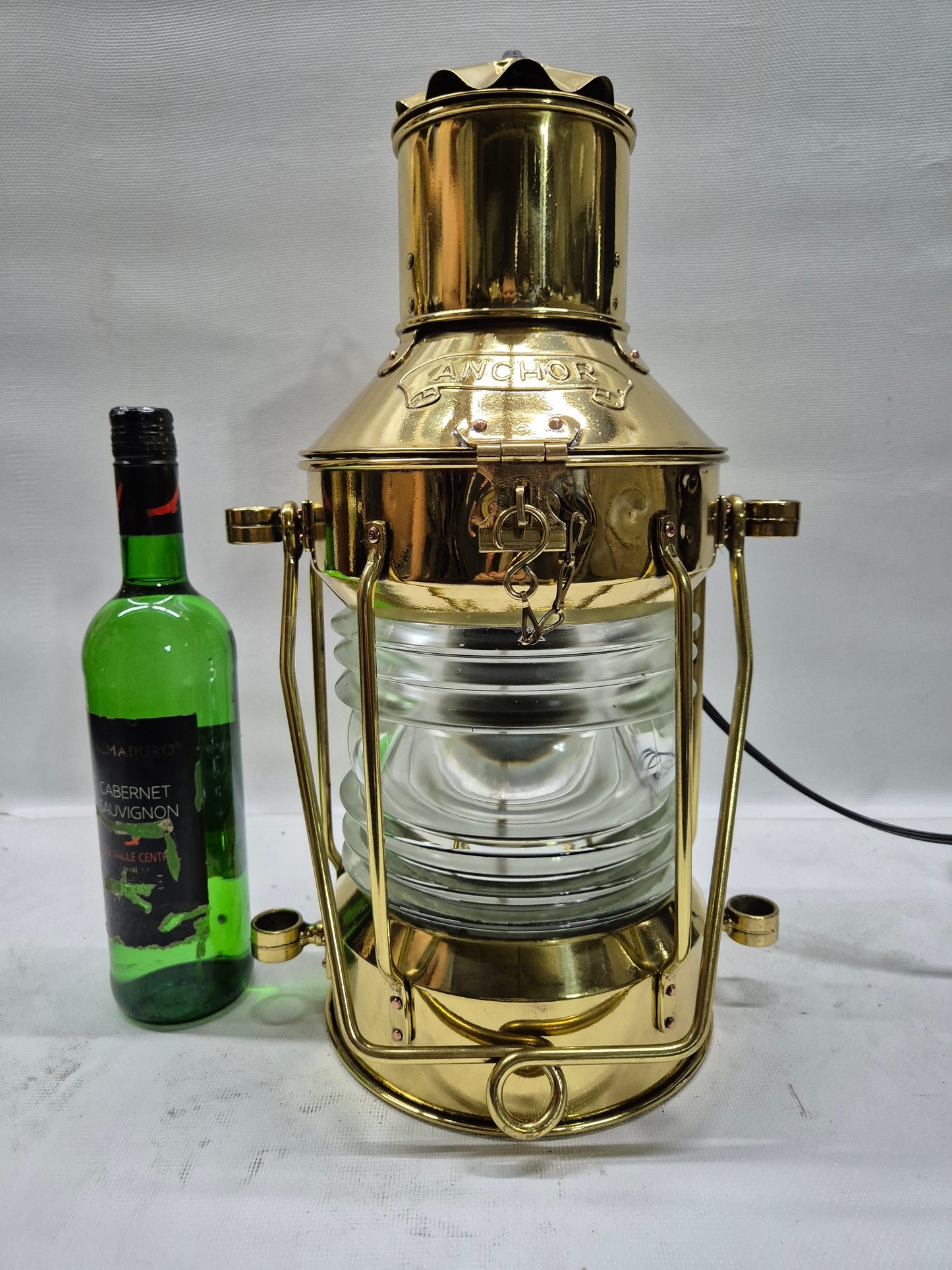 Solid Brass Ship's Anchor Lantern of Solid Brass