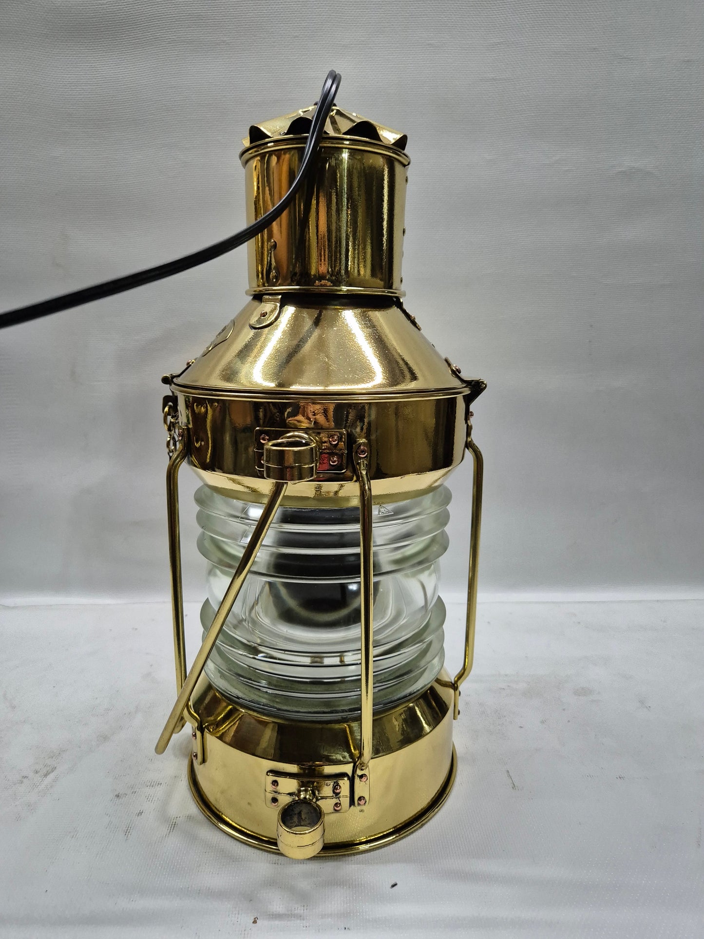 Solid Brass Ship's Anchor Lantern of Solid Brass