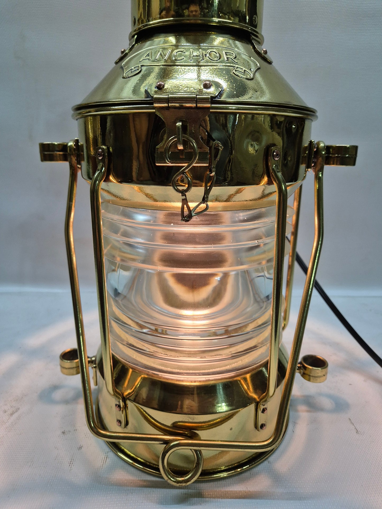 Solid Brass Ship's Anchor Lantern of Solid Brass