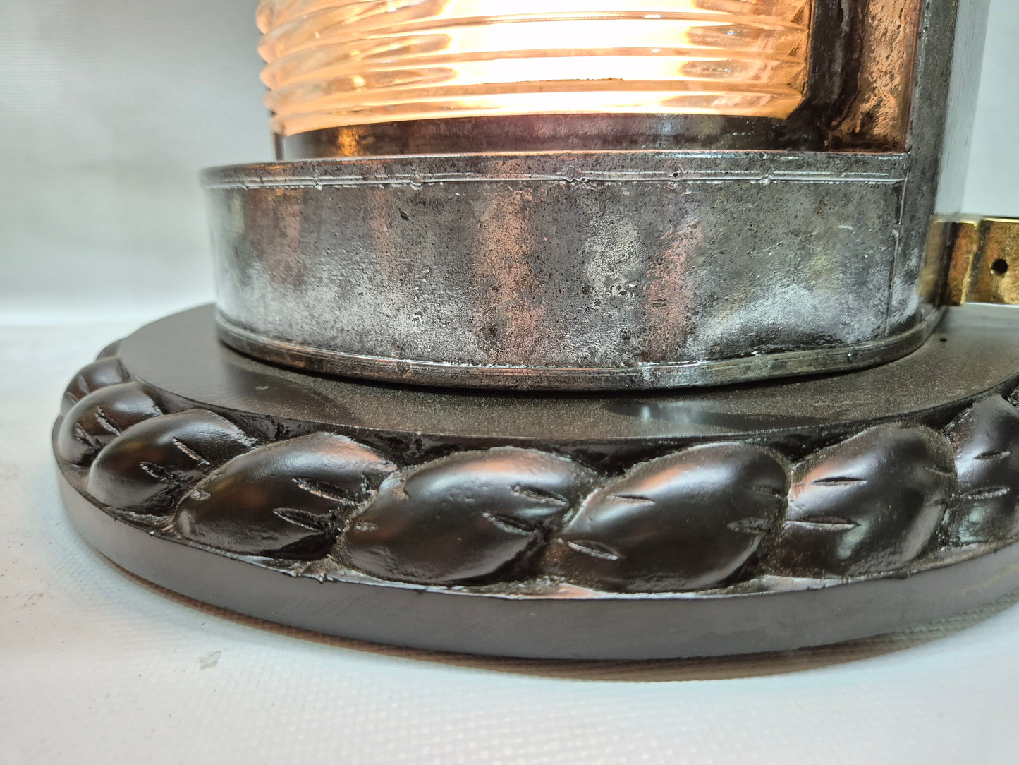 Polished Steel Ship’s Masthead Lantern with Fresnel Lens