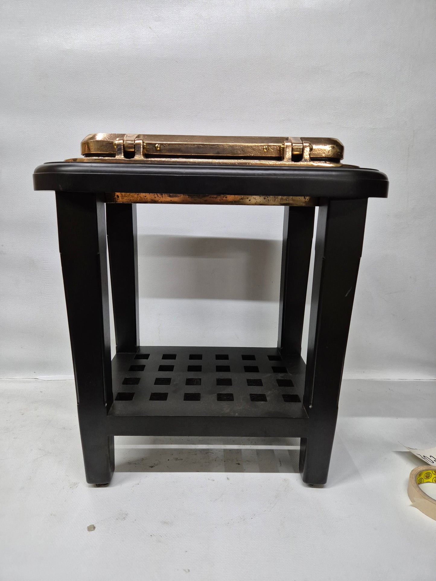 Solid Brass Ship's Porthole Transformed into a Table