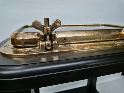 Solid Brass Ship's Porthole Transformed into a Table