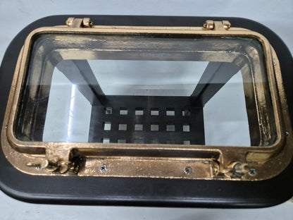 Solid Brass Ship's Porthole Transformed into a Table