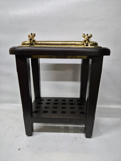 Solid Brass Ship's Porthole Made into a Table