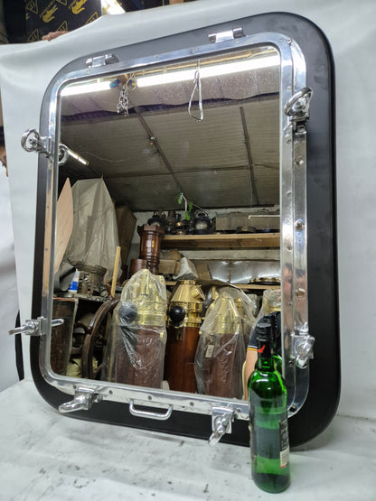 Ship's Porthole Transformed into a Wall Mounted Mirror