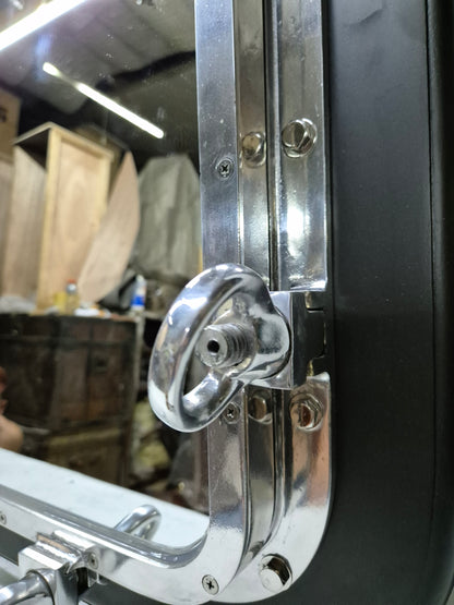 Ship's Porthole Transformed into a Wall Mounted Mirror