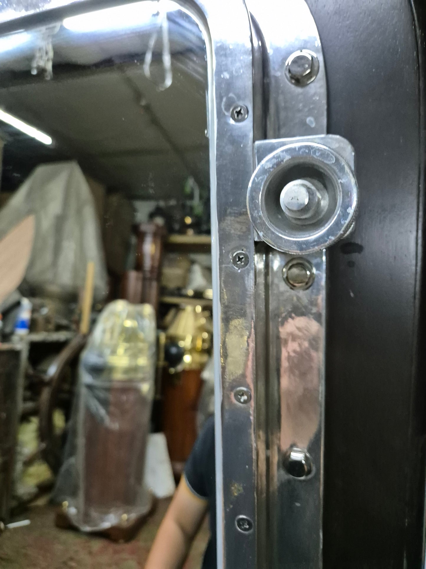 Ship's Porthole Transformed into a Wall Mounted Mirror