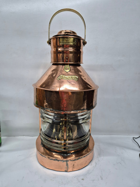 Solid Copper Ship's Masthead Lantern from England