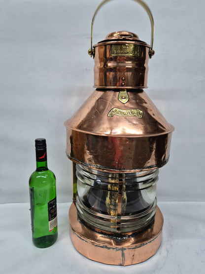 Solid Copper Ship's Masthead Lantern from England