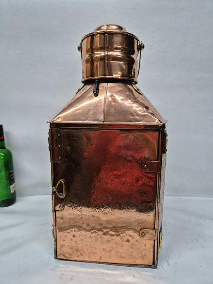 Solid Copper Ship's Masthead Lantern from England