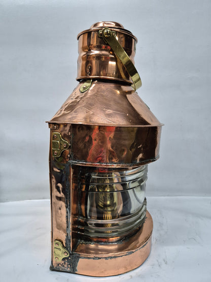 Solid Copper Ship's Masthead Lantern from England