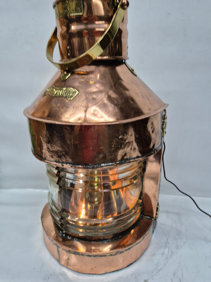 Solid Copper Ship's Masthead Lantern from England
