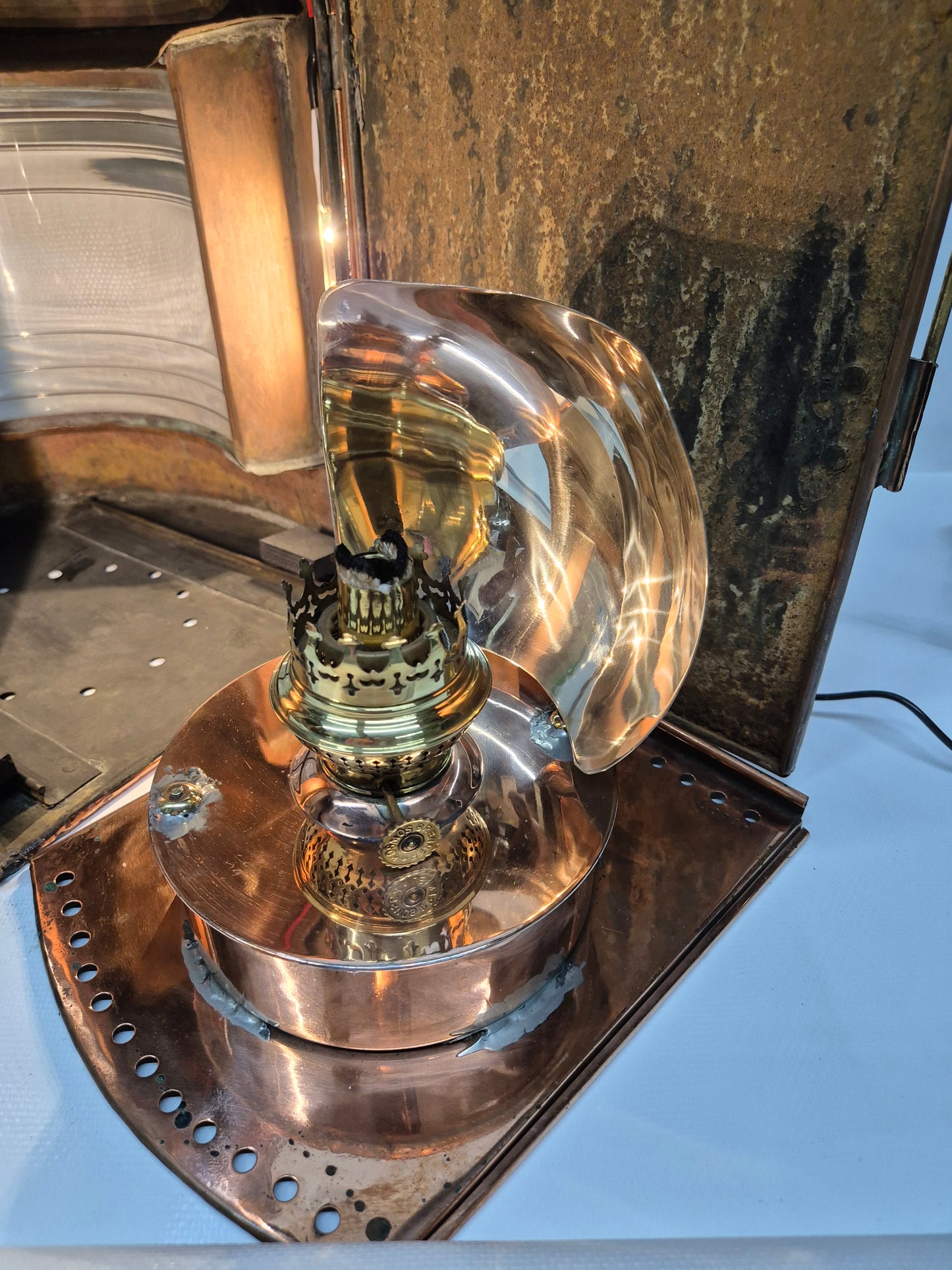 Solid Copper Ship's Masthead Lantern from England