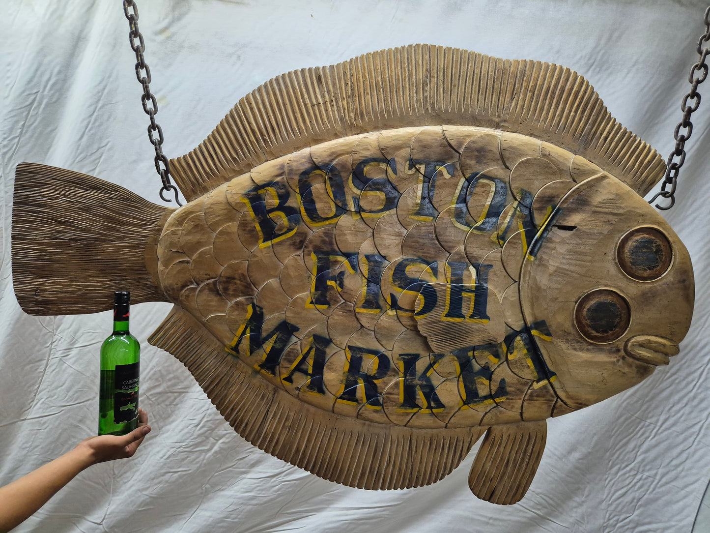 Boston Fish Market Trade Sign