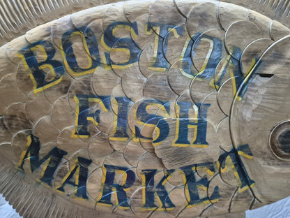 Boston Fish Market Trade Sign