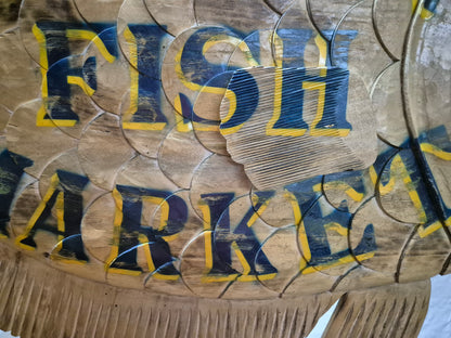 Boston Fish Market Trade Sign