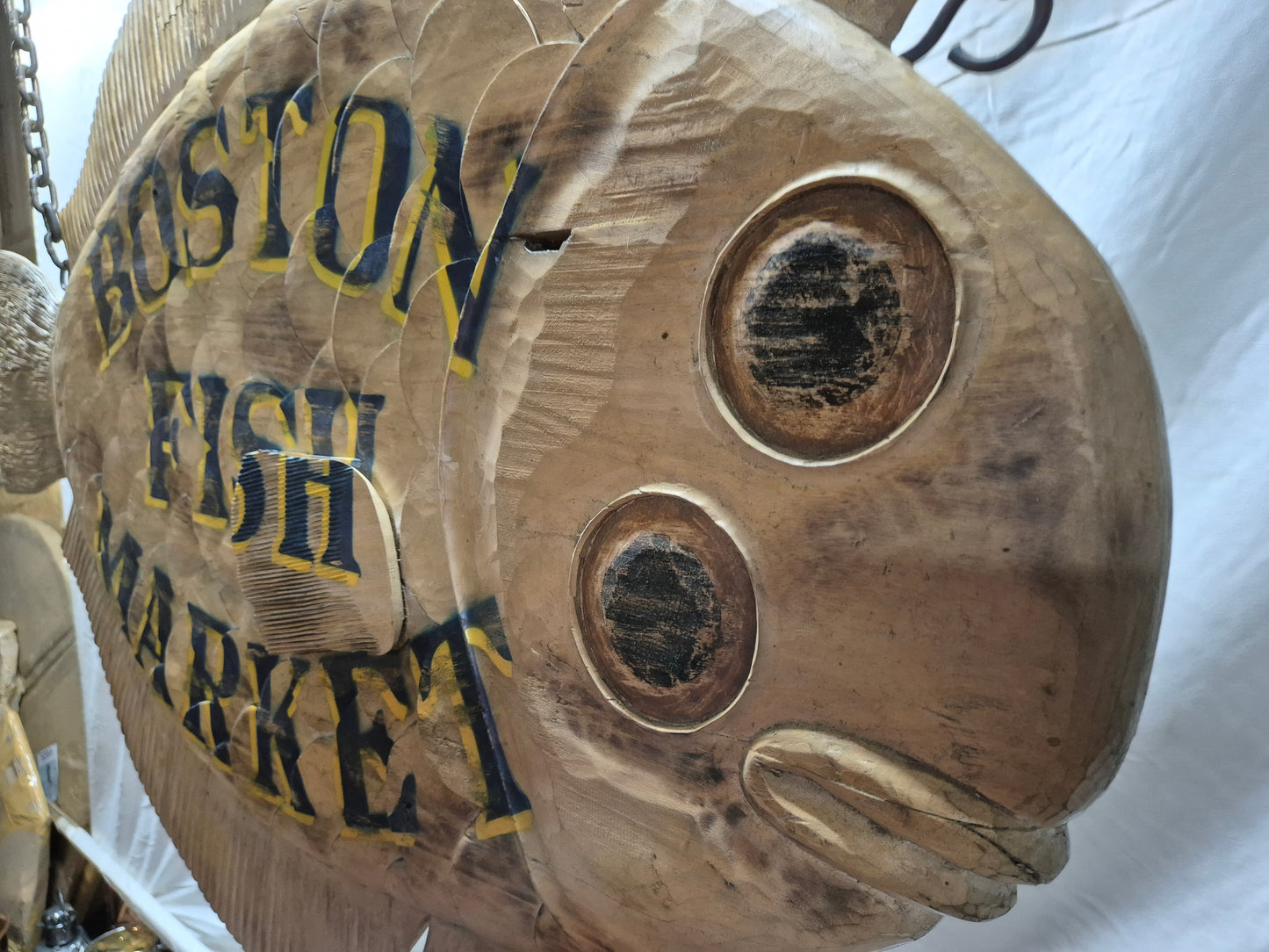 Boston Fish Market Trade Sign