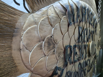 Harvey's Boat Rental Carved Flounder Trade Sign