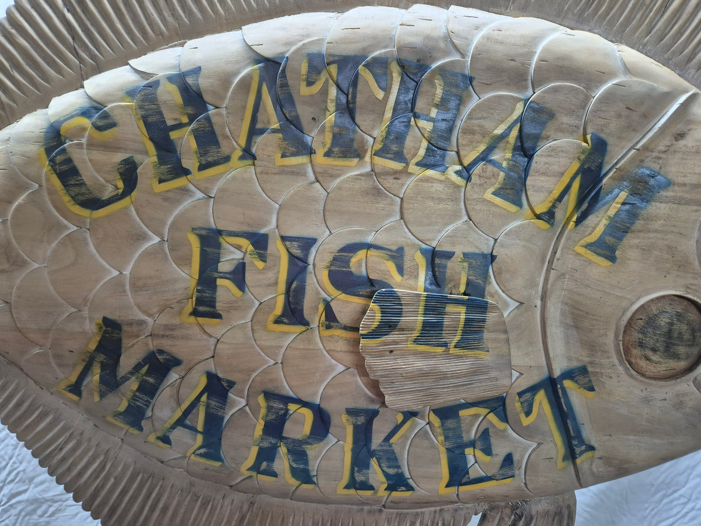 Boston Fish Market Trade Sign