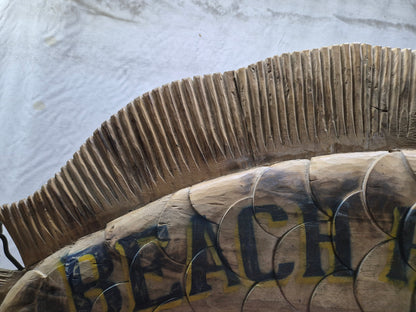 Carved Fish Trade Sign for "Beach House Inn, Brant Point"