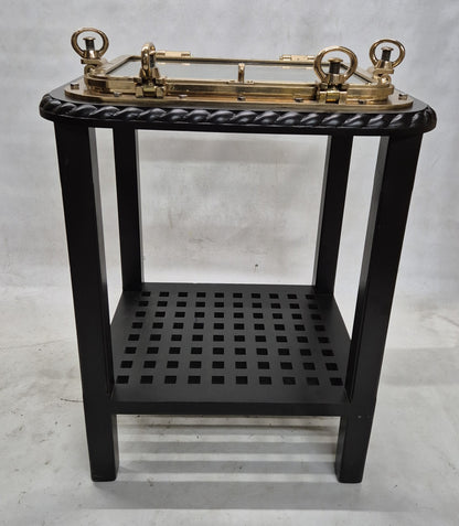 Outstanding Brass Ship's Porthole Window Transformed to a Table
